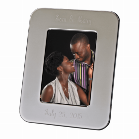 Radius Frame, Nickel Plated Holds 4" X 6" Photo