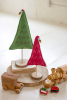 Set Of Two Felt Christmas Trees