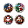 Santa Coin Collection In Christmas Stocking