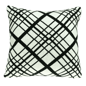 Parkland Collection Misa Black and White Throw Pillow