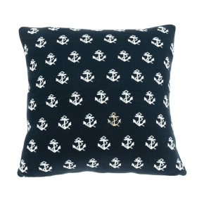 Parkland Collection Andrea Nautical Blue Throw Pillow