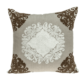 Parkland Collection Pilar Beige Throw Pillow