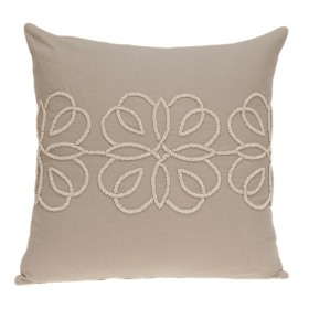 Parkland Collection Sutra Beige Throw Pillow