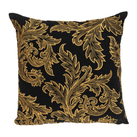 Parkland Collection Mertha Accent Black Pillow Cover With Poly Insert