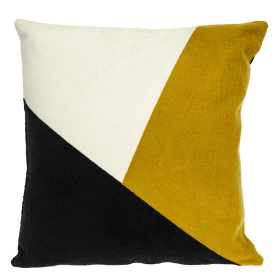 Parkland Collection Lineo Contemporary Multicolor Pillow Cover With Poly Insert