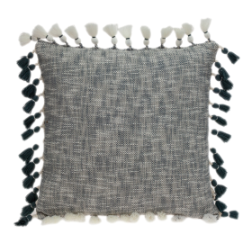 Parkland Collection Arwen Transitional Gray And Slate Throw Pillow