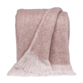 Parkland Collection Stella Transitional Pink 52" x 67" Woven Handloom Throw