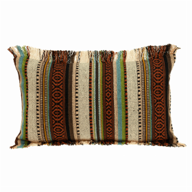 Parkland Collection Woody Transitional Brown Throw Pillow