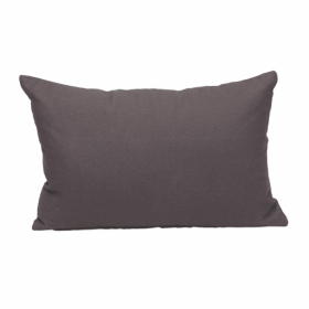 Parkland Collection Transitional Solid Charcol 18" x 12" Pillow