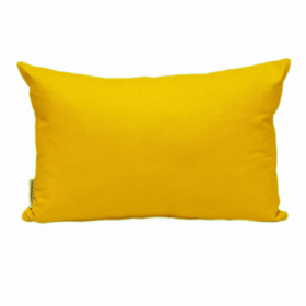 Parkland Collection Transitional Solid Yellow 18" x 12" Pillow