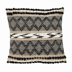 Parkland Collection Ezra Transitional Beige Throw Pillow