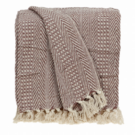 Parkland Collection Thor Casual Brown 52" x 67" WOVEN HANDLOOM Throw