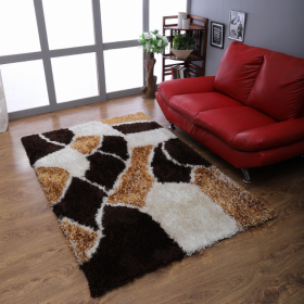 Rugsotic Carpets Hand Tufted Shag Polyester Area Rug Abstract