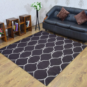 Rugsotic Carpets Hand Tufted Wool Square Area Rug Geometric