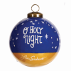 Oh Holy Night Hand Painted Glass Ornament