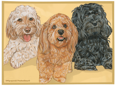 Cockapoos - Best of Breed Dog Breed Fleece Blanket