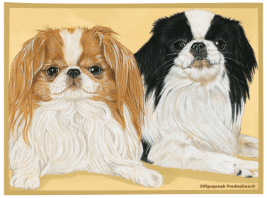 Japanese Chins- Best of Breed Dog Breed Fleece Blanket