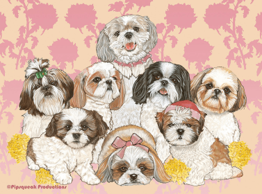 Shih Tzus - Best of Breed Dog Breed Fleece Blanket