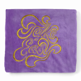 Take It Easy Plush Fleece Nap Blanket