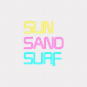 Sun Sand Surf LED Neon Sign