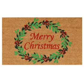 Calloway Mills Christmas Wreath Doormat