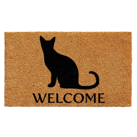 Calloway Mills Black Cat Welcome Doormat