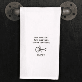 One martini, two martini, three martini... / Kitchen Towel