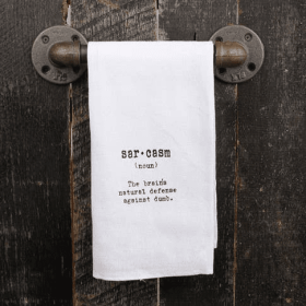 Sarcasm (noun) The brain's natural...  / Kitchen Towel