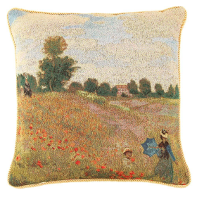 Claude Monet Poppy Field Pillowcase/Cushion Cover Decorative Design Fashion Home Pillow