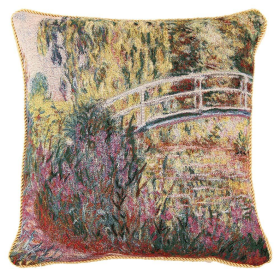 Claude Monet Japanese Bridge Pillowcase/Cushion Cover Decorative Design Fashion Home Pillow