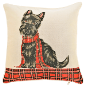 Panel-Scottie Pillowcase/Cushion Cover