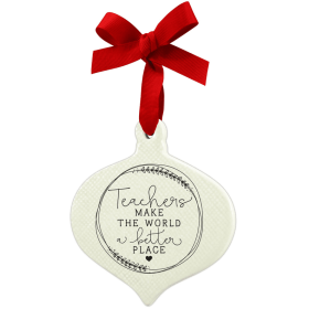 Ornament Doodle Teachers Ribbon Hang