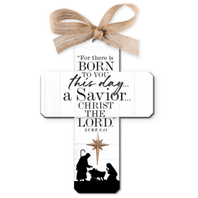 Christmas Ornament Cross Nativity Savior