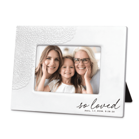 Photo Frame Lace Textured So Loved