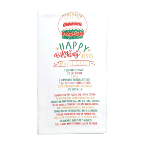 Happy Birthday Jesus Flour Sack Towel