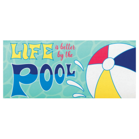 Doormat Insert Life Better By The Pool