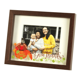 Photo Frame Wall Give Thanks Turkey