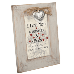 Love You A Bushel And A Peck Locket Frame