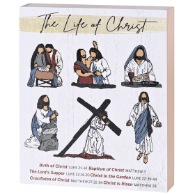 Tabletop Plaque The Life Of Christ