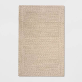 7x10 Feet Beige Ivory Natural Tan Woven Outdoor Area Rug