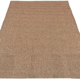 7x10 Feet Dark Beige Outdoor Basketweave Patio Area Rug