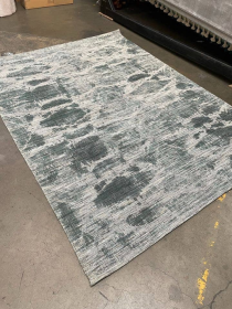 5'3" x 7'6" Feet Blue Distressed Handmade Natural Area Rug