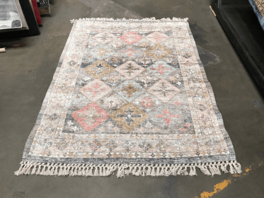 Geometric Printed Tile Persian Area Rug