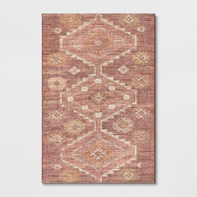 Southbury Washable Diamond Persian Style Rug