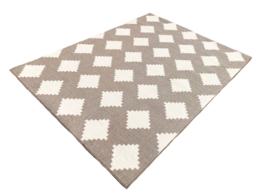 Diamond Geometric Soft Low Pile Area Rug