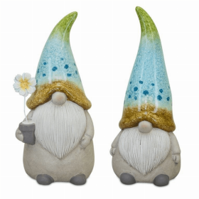 Gnome (Set of 2) 10"H Terra Cotta