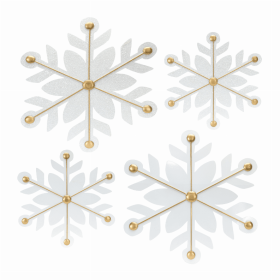 Snowflake (Set of 12) 15.5"H, 22"H Iron