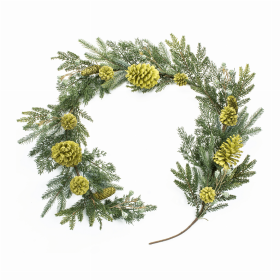 Mixed Pine Garland (Set of 2) 6'L PVC