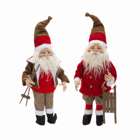 Santa (Set of 2) 25.25"H Polyester/Resin