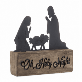 Holy Family 5.5"L x 6"H Resin/Metal